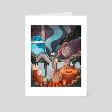 Zombie bath - Art Card by Jelke van Antwerpen