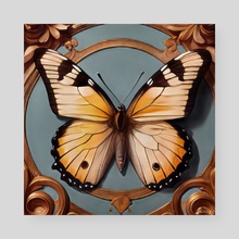 Yellow butterfly 3 - Poster by MacSwed INK