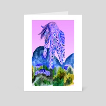 Colossus Horse - Art Card by Lisa Hanawalt