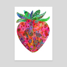 Strawberry - Canvas by Noemí Ibarz