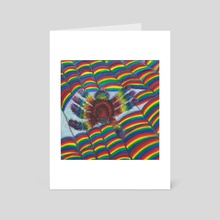 Rainbow Spider - Art Card by Jennifer Wortham