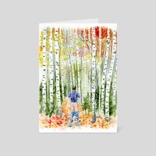 Birch Tree Forest - Card Pack by Lisa Hanawalt