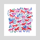 Red Ponies - Art Print by Lisa Hanawalt