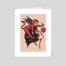 Love is Evil - Art Card by Jessica O.
