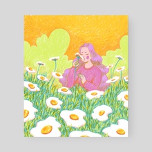 Sunny Side Up - Poster by Salvia 