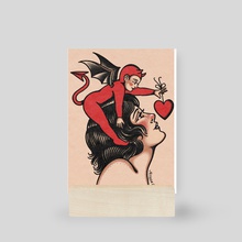 Love is Evil - Mini Print by Jessica O.
