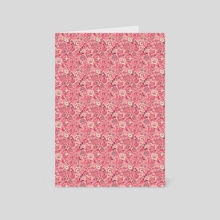 Vintage pink floral patternGraphic  - Card pack by lizangie cruz