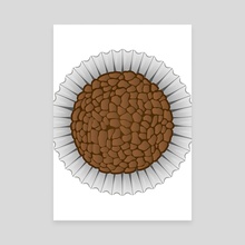 Illustration of sweet Brazilian Brigadier food. Ideal for informational culinary and institutional C (1) - Canvas by Stormy Withers