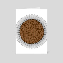 Illustration of sweet Brazilian Brigadier food. Ideal for informational culinary and institutional C (1) - Card pack by Stormy Withers