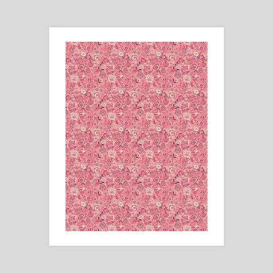Vintage pink floral patternGraphic  by lizangie cruz