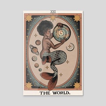 The World - Acrylic by Jessica O.