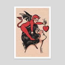 Love is Evil - Canvas by Jessica O.